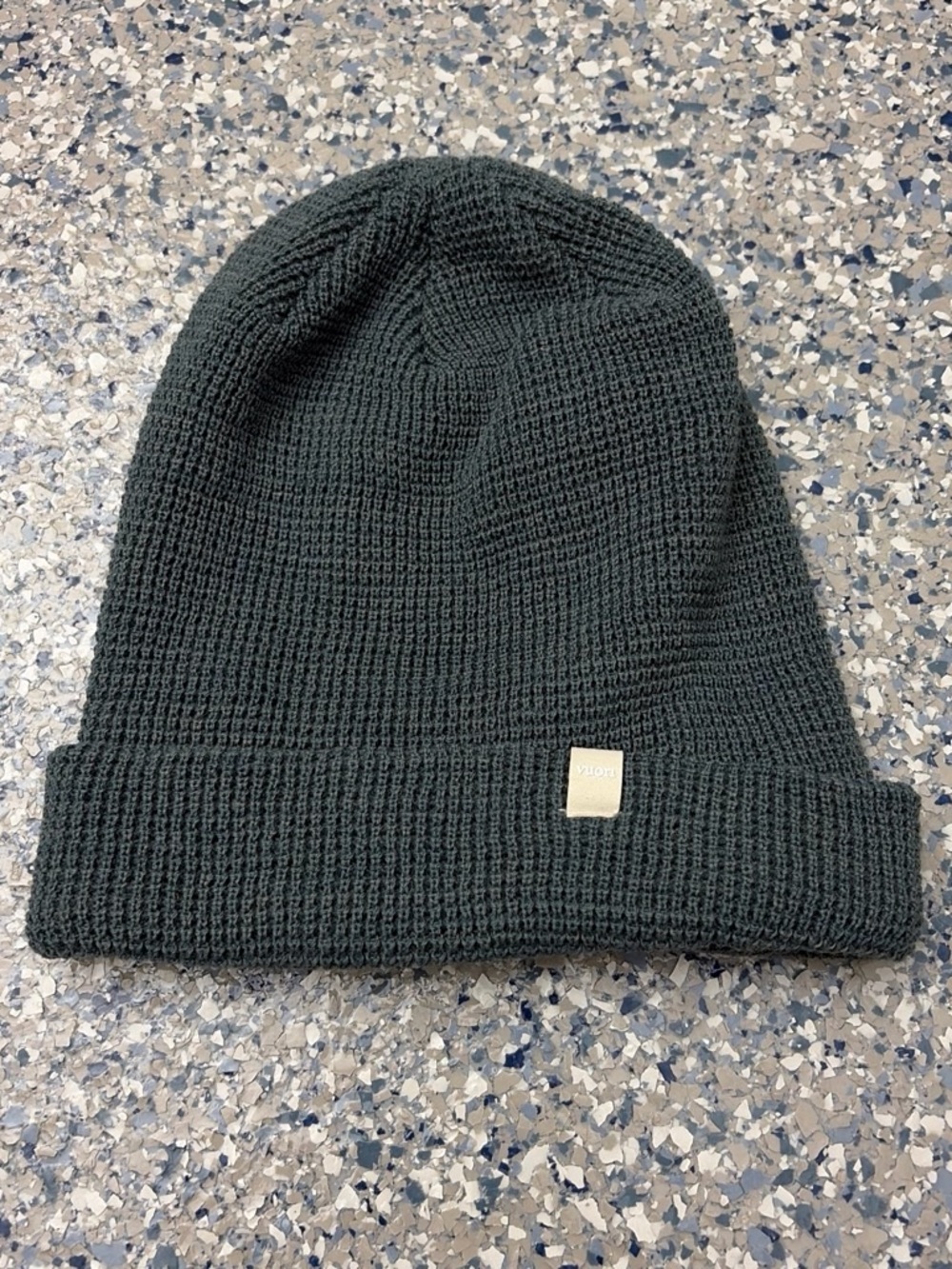 Blue knit vouri beanie